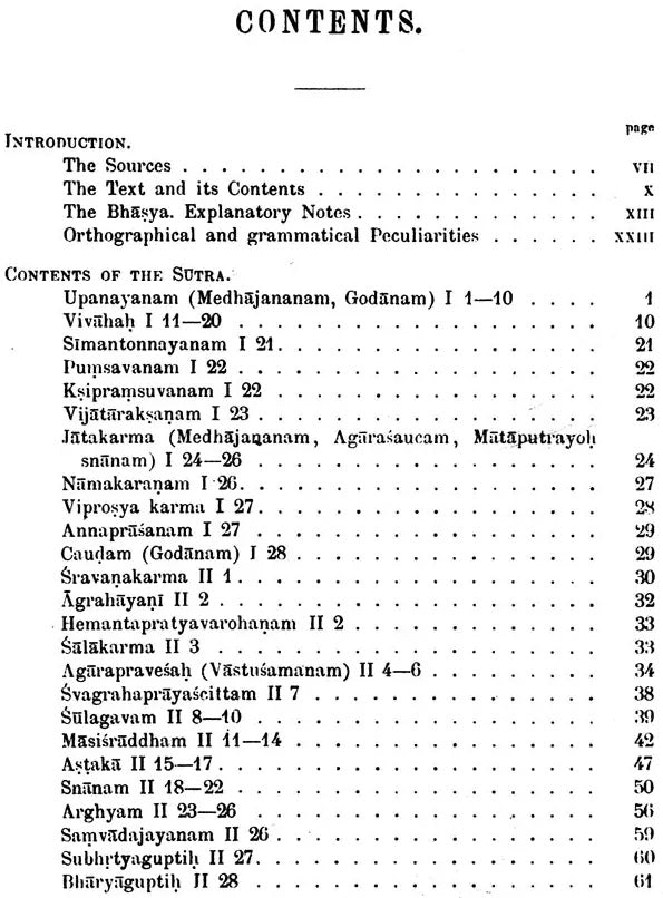 Bharadvaja-Grahyasutra