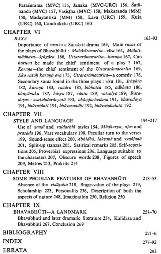 Mind and Art of Bhavabhuti (An old and Rare Book)