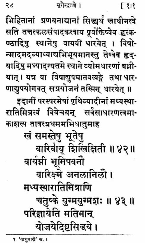 Sri Mrgendra Tantram (Vidyapada &amp; Yogapada) With the Commentary of Narayanakanth (An Old and Rare Book)