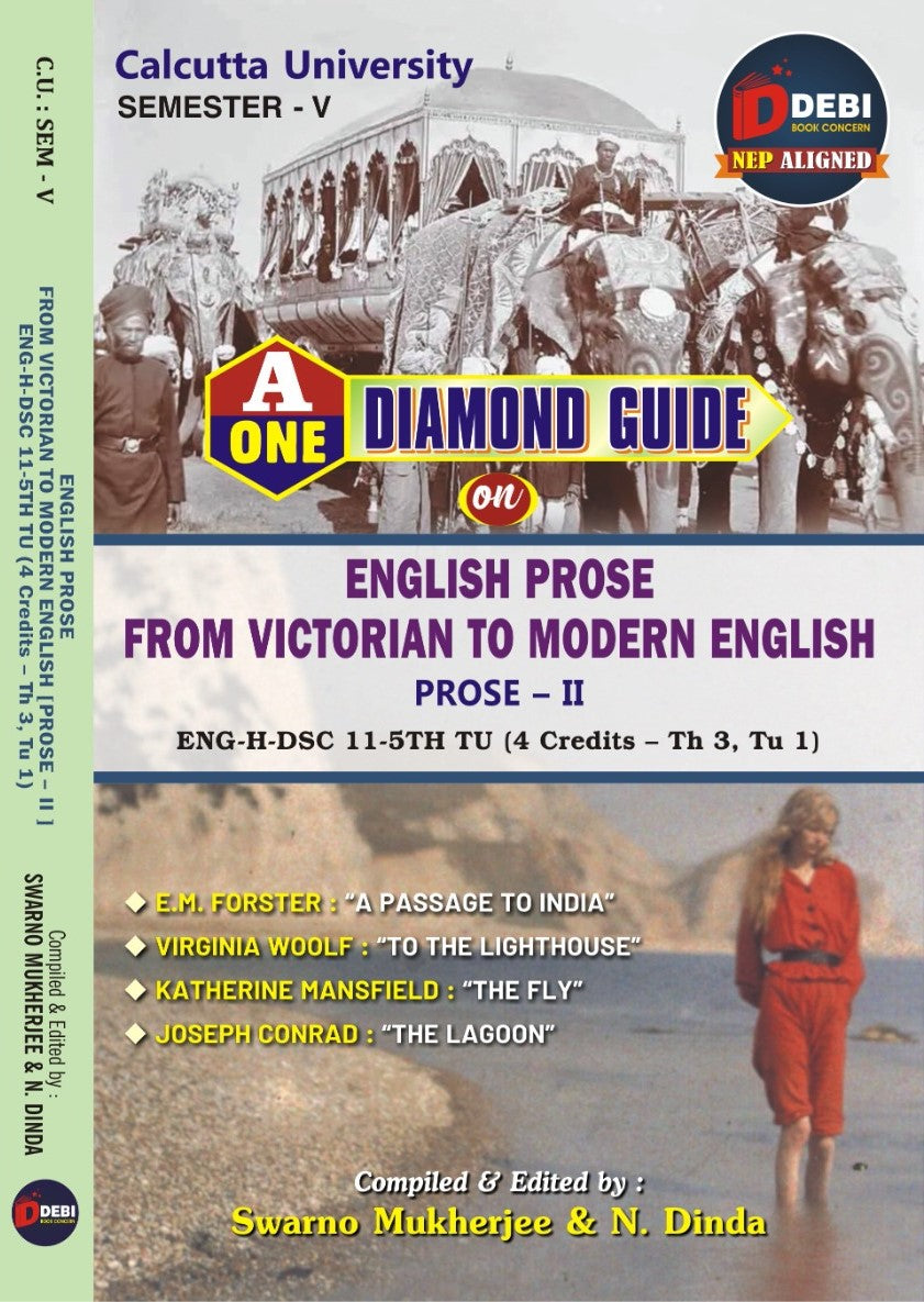 A One Diamond Guide on English Prose From Victorian to Modern English Prose-II [ENG-H-DSC 11 - 5TH TU] for Calcutta University SEM-V : NEP Aligned B.A. Major/Minor Syllabus - Retail Maharaj
