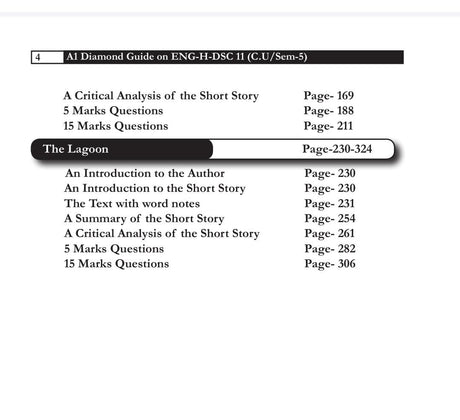 A One Diamond Guide on English Prose From Victorian to Modern English Prose-II [ENG-H-DSC 11 - 5TH TU] for Calcutta University SEM-V : NEP Aligned B.A. Major/Minor Syllabus - Retail Maharaj