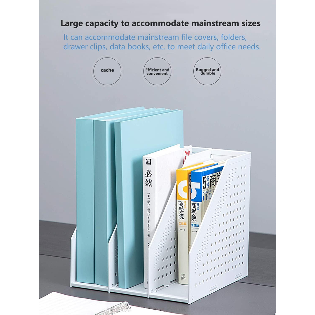 Deli Foldable Quadruplicate Magazine File A4 Desk Organizer