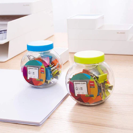 Deli Multicolor Binder Clips 15mm and 19mm Assorted Office Clips - Retail Maharaj