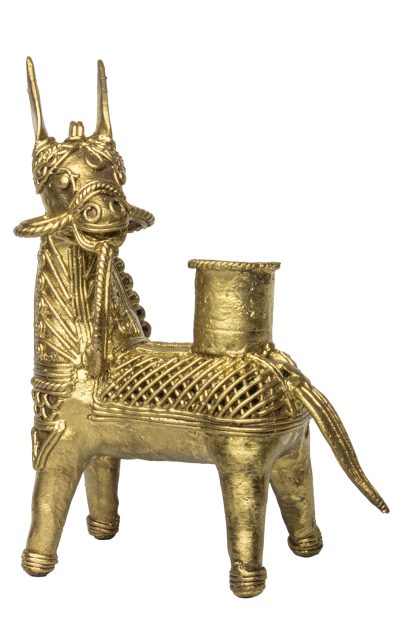 Dokra Candle Stand – Horse - Retail Maharaj