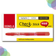 Dong-A Check Stick Red Marker for Clear Marking and Corrections - Retail Maharaj