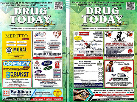 Drug Today ( Vol - I & II ) October 2024 - January 2025 - Retail Maharaj