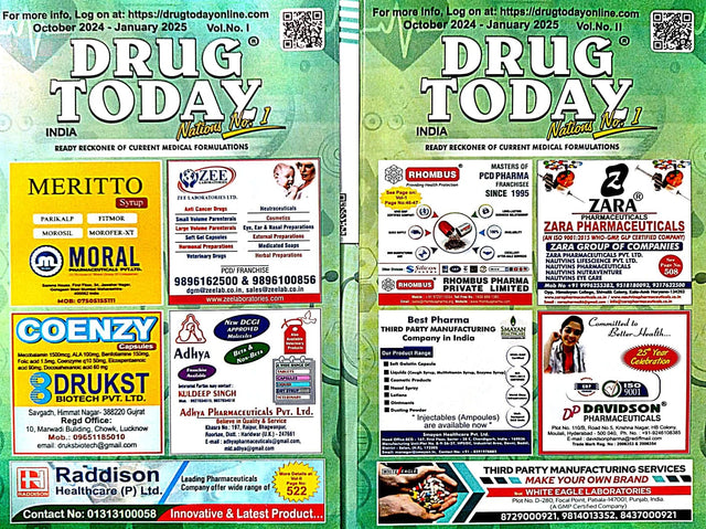 Drug Today ( Vol - I & II ) October 2024 - January 2025 - Retail Maharaj