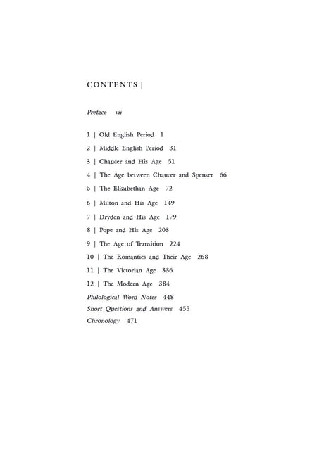 GLIMPSES OF THE HISTORY OF ENGLISH LITERATURE, SEM-1, ALL UNIVERSITY (English Version) - Retail Maharaj