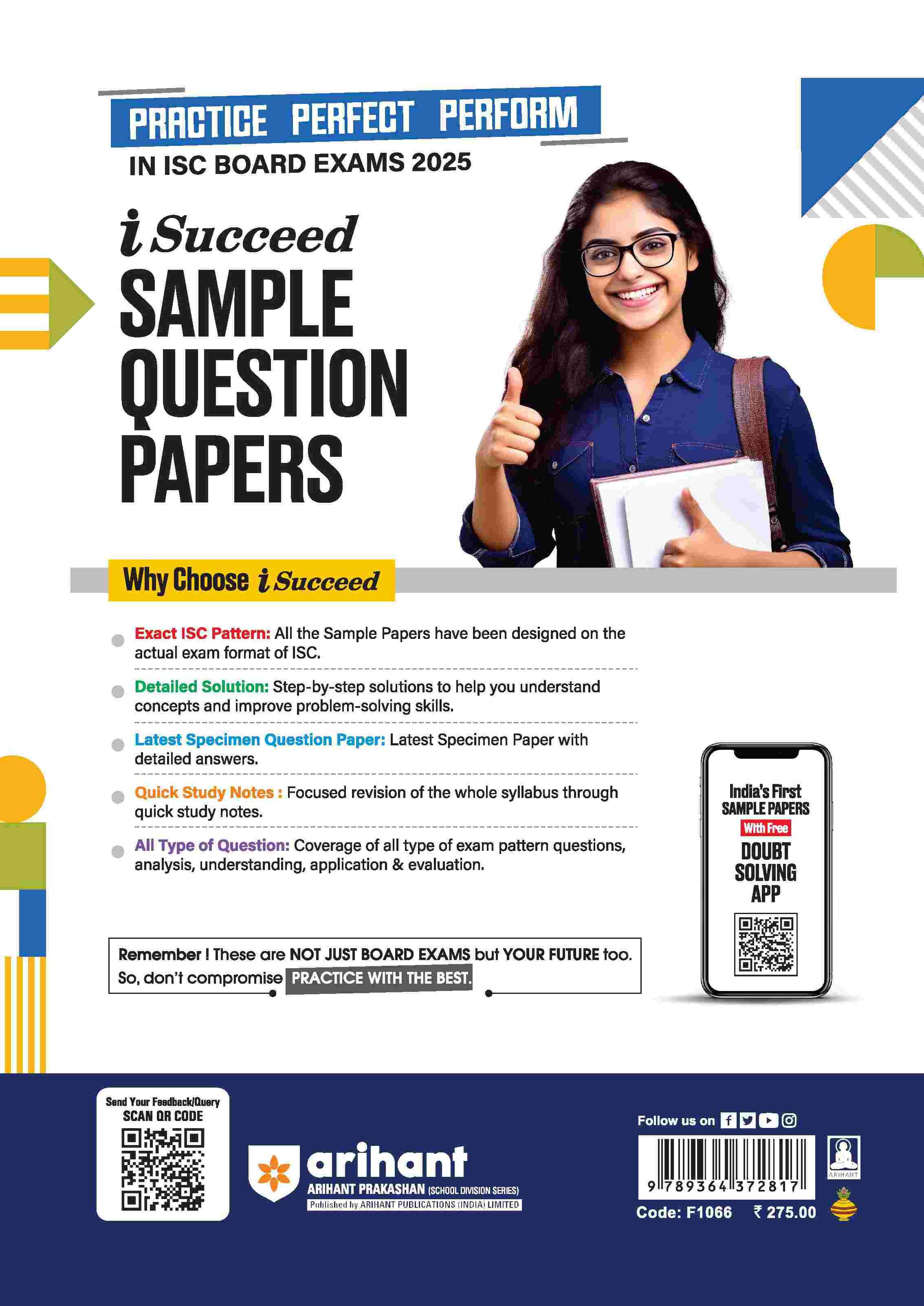 i-Succeed ISC Biology Class 12th | 15 Sample Question Papers | For ISC Exams 2025