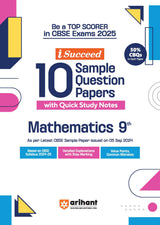 i-Succeed CBSE Mathematics Class 9th | 10 Sample Question Papers | For CBSE Exams 2025 - Retail Maharaj