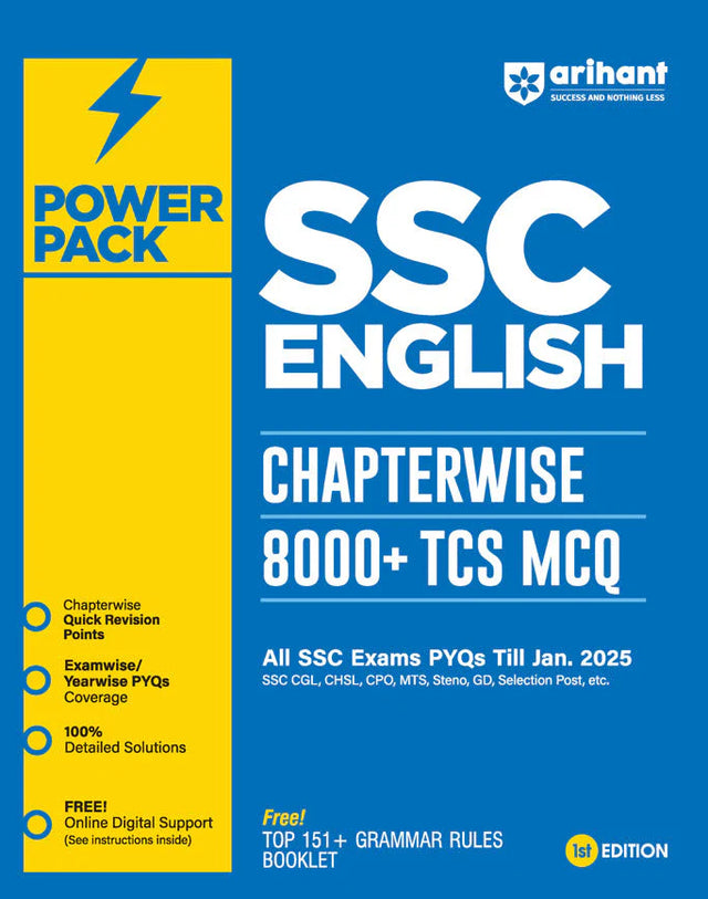 Power Pack SSC English Chapterwise 8000 + TCS MCQ | First Edition - Retail Maharaj