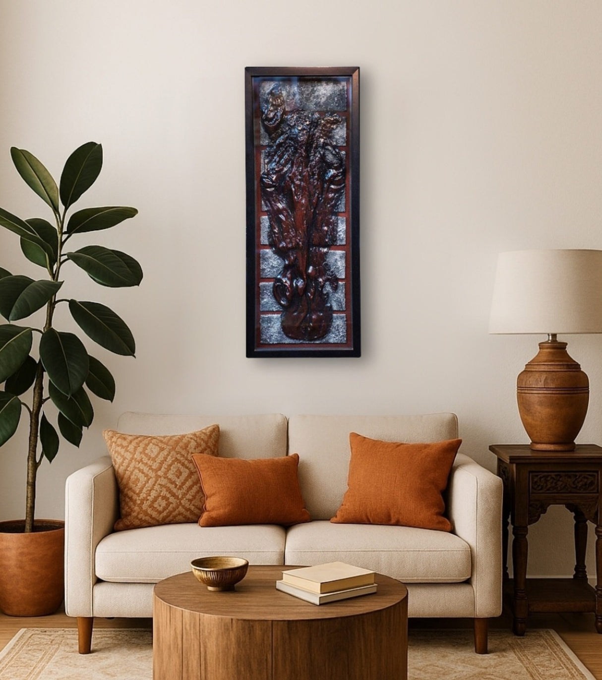Abstract Tribal Flame Wall Art - Retail Maharaj