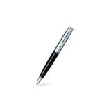 Sheaffer 100 Ballpoint Pen with Business Card Holder Gift Set Glossy Black Chrome