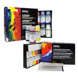 Golden Fluid Acrylic Professional Paint Set of 8 and 10 High Tinting Smooth Flow Artist Acrylics for Fine Detail Glazing and Water Media