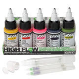 Golden High Flow Acrylic Marker Set of 5 Professional Refillable Artist Marker Set