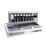 Golden Open Landscape Acrylic Color Set of 8 With Thinner