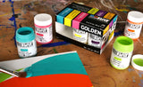 Golden SoFlat Matte Acrylic Paint Zing Set High Chroma Matte Colours with Smooth Leveling for Bold Professional Artwork