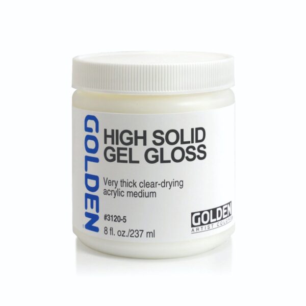Golden High Solid Gel Gloss Acrylic Medium for Low Shrinkage Texture Effects - Retail Maharaj