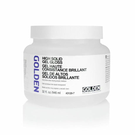 Golden High Solid Gel Gloss Acrylic Medium for Low Shrinkage Texture Effects - Retail Maharaj