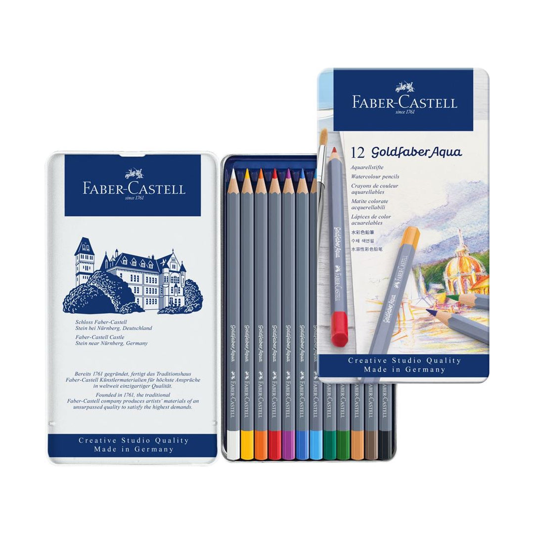 Faber Castell Goldfaber Aqua Watercolour Pencils Artist Colour Set