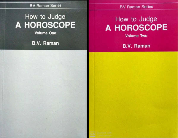 How to Judge a Horoscope (2 Volumes Set) [English] By BV Raman - Retail Maharaj