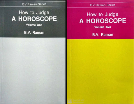 How to Judge a Horoscope (2 Volumes Set) [English] By BV Raman - Retail Maharaj