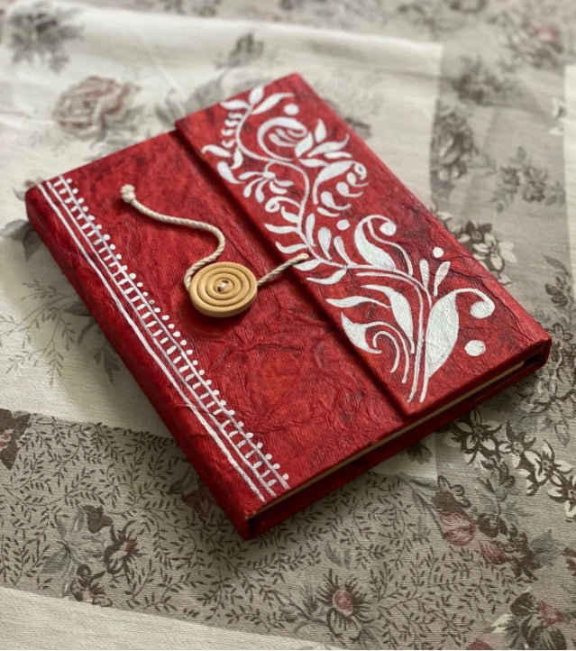 Pata Eco Folder – Handmade by Innocent Hands with Hand-Painted Floral Motifs - Retail Maharaj