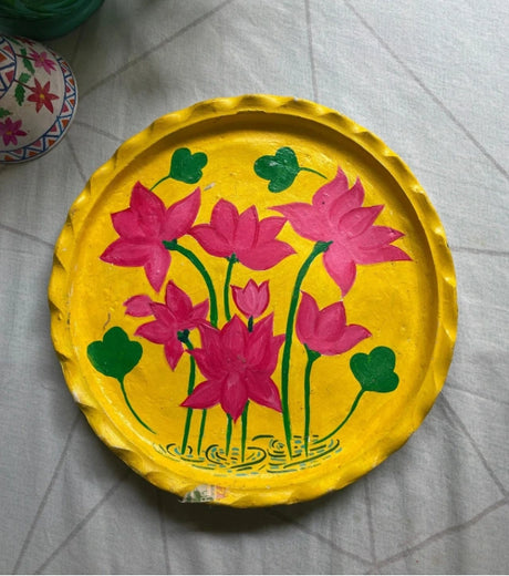 Palette Whirl – Hand-Painted Decorative Plate by Innocent Hand - Retail Maharaj