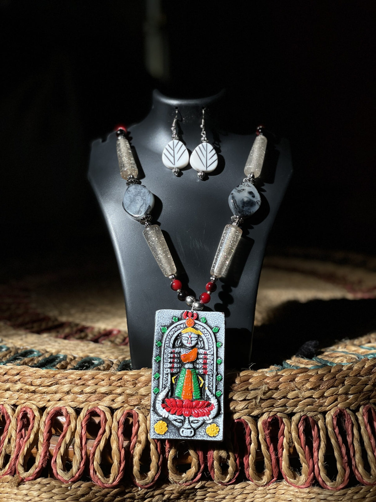 Divine Swastik Necklace Set