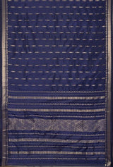 Garod Silk Saree – Navy Blue - Retail Maharaj