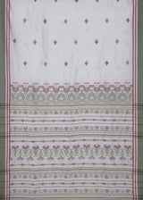 Handwoven Tangail Silk Saree – Multi Colour
