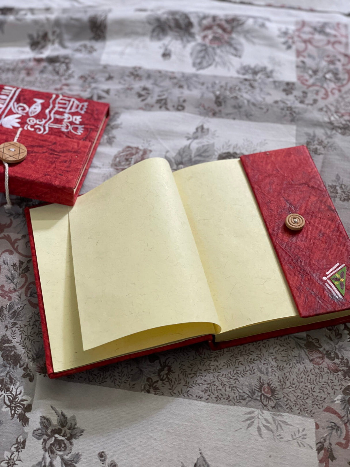 Lal Kham Notepad – Memoirs of Red Earth | Handcrafted with Tribal Art & Eco-Friendly Paper - Retail Maharaj