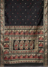 Baluchari Silk Saree – Black