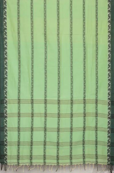 Santipuri Cotton Saree – Green