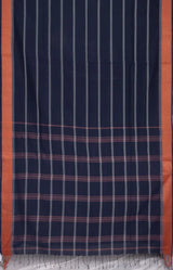 Santipuri Cotton Saree – Blue