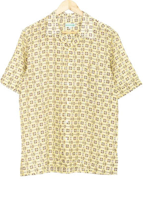 Printed Cotton Shirt – Yellow - Retail Maharaj