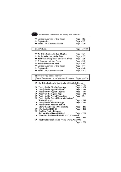 ENGLISH LITERATURE (POETRY) DSC-1/M1 (VOL-1), SEMESTER-1, C.U. (English Version) - Retail Maharaj