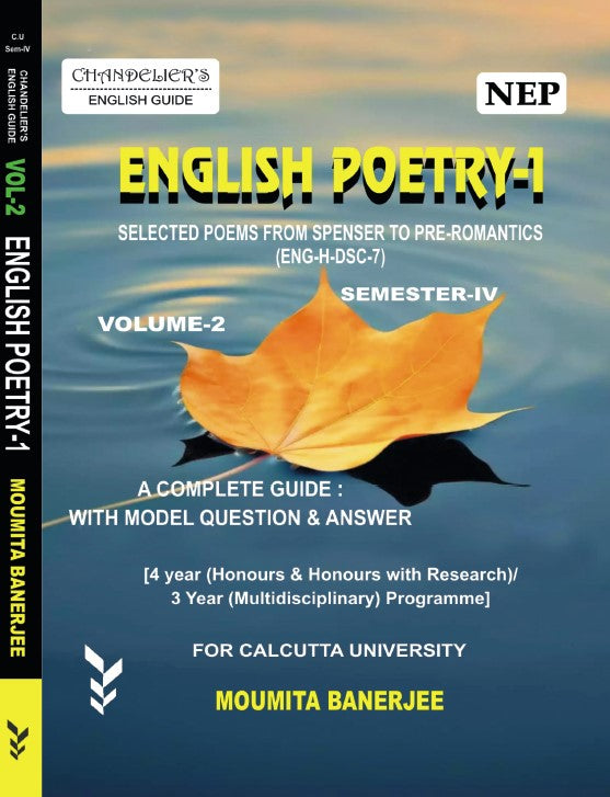 English Poetry-1 (Vol-2) (ENG-H-DSC-7) – A Complete Guide with Model ...