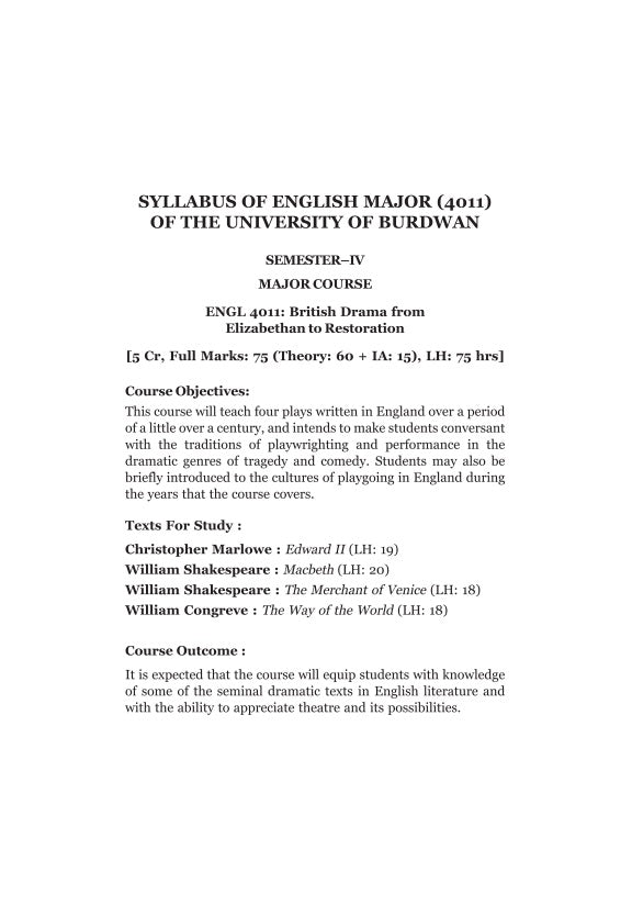 An Intro. to British Drama: Compre. Study from Elizabethan to Resto. Period (English Version) SEMESTER-4, B.U (Critical Edition) - Retail Maharaj