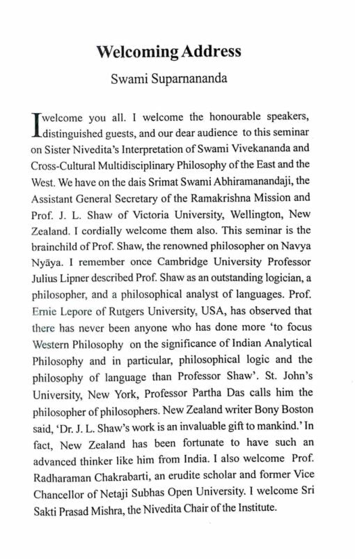 Sister Nivedita’s Interpretation of Swami Vivekananda and Cross-Cultural Multidisciplinary Philosophy - Retail Maharaj