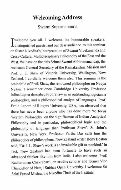 Sister Nivedita’s Interpretation of Swami Vivekananda and Cross-Cultural Multidisciplinary Philosophy - Retail Maharaj