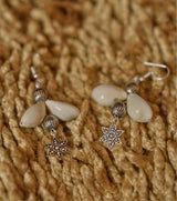 Radha-Krishna Cowrie Harmony Necklace Set - Oxidized Pendant with Fabric Beads, Cowrie Shells & Tribal Charms