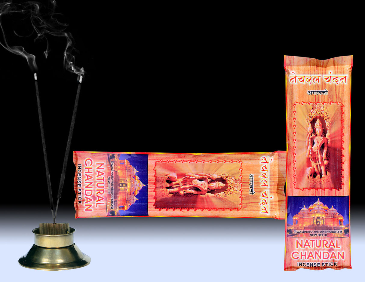 Natural Chandan 9" Stick | Pouch - Retail Maharaj