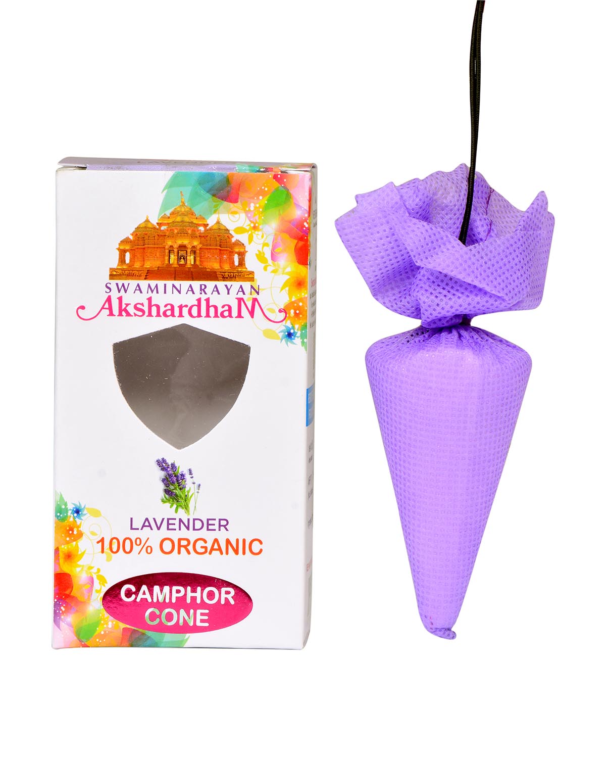 Lavender Camphor Cone 3" Cone | 5.5" Box