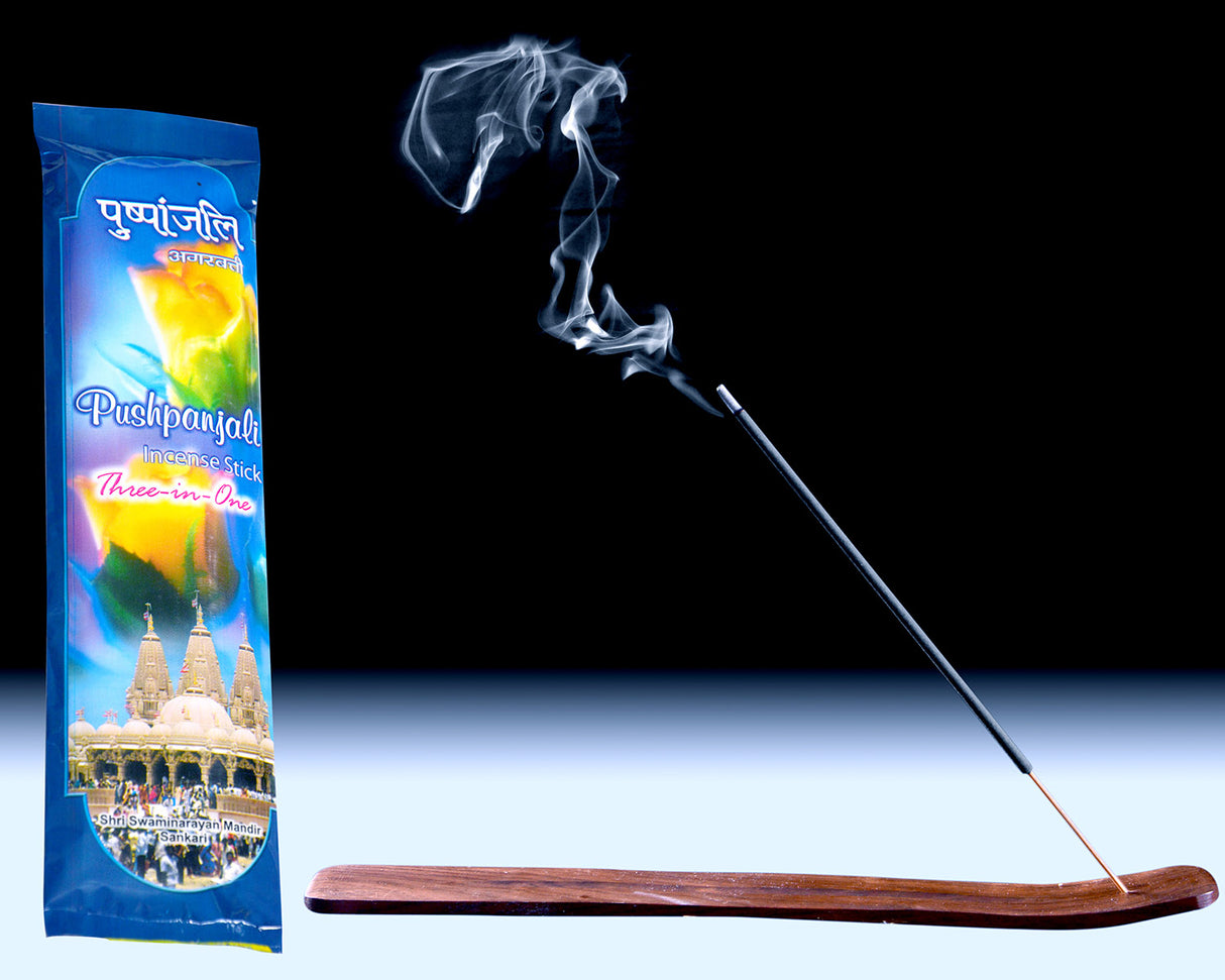 Pushpanjali 3 In 1 9" Stick | Pouch - Retail Maharaj