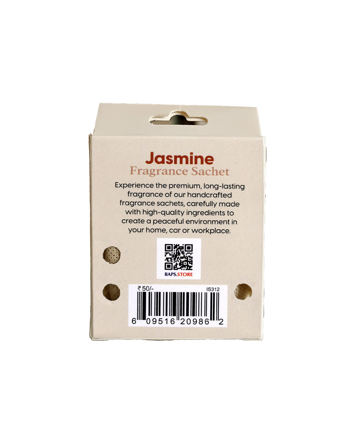 Jasmine Fragrance Sachet 4.5" B.O.P Bag