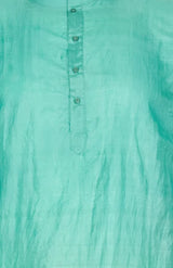 Plain Garod Silk Kurta – Green - Retail Maharaj