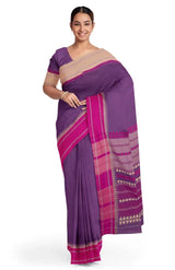 Begumpuri Cotton Saree – Magenta