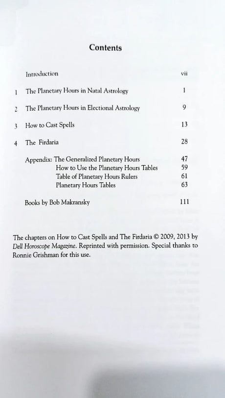 Planetary Hours [English] By Bob Makransky - Retail Maharaj