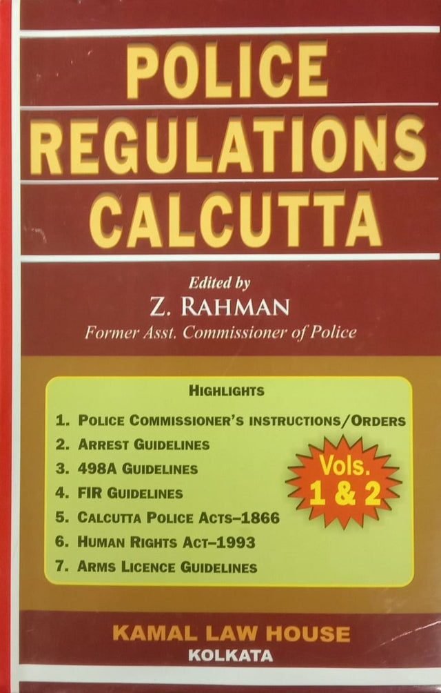 POLICE REGULATIONS OF CALCUTTA - Retail Maharaj